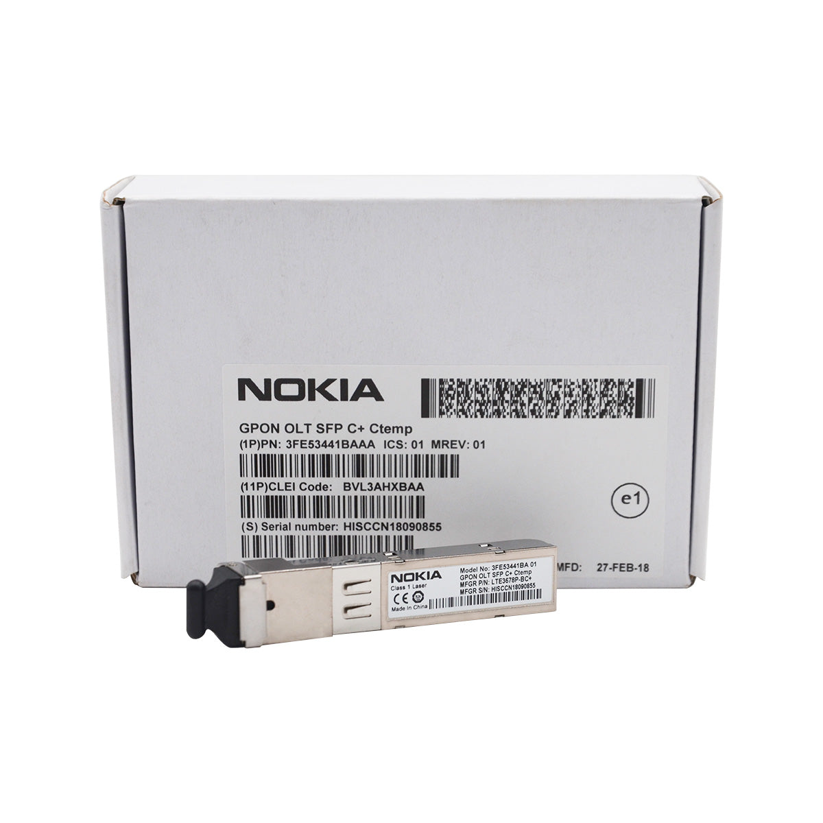 Nokia GPON OLT Class C+ for GPON board FGLT-B, FGLT-A, NGLT-C, 3FE53441BAAA